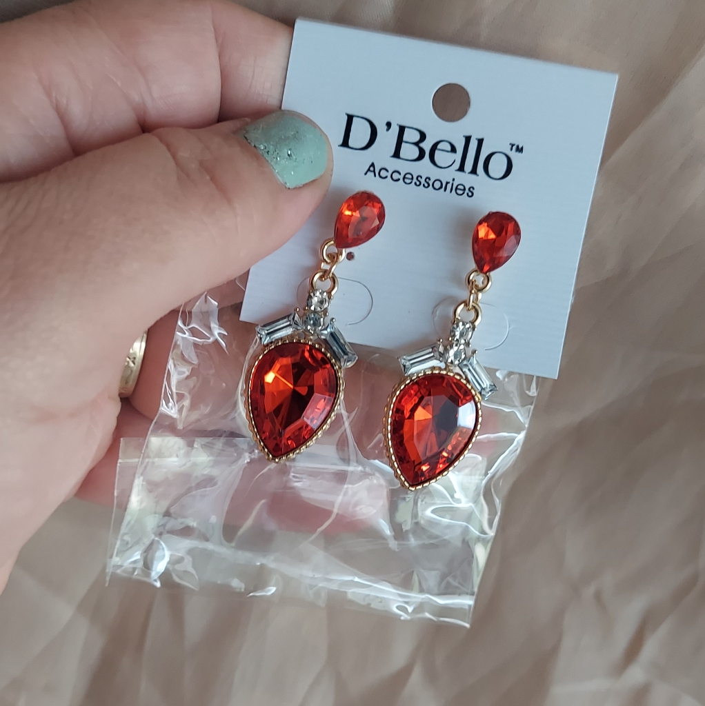 3 Items For 20has This Marked Dbello Accessories Earrings Red 17$